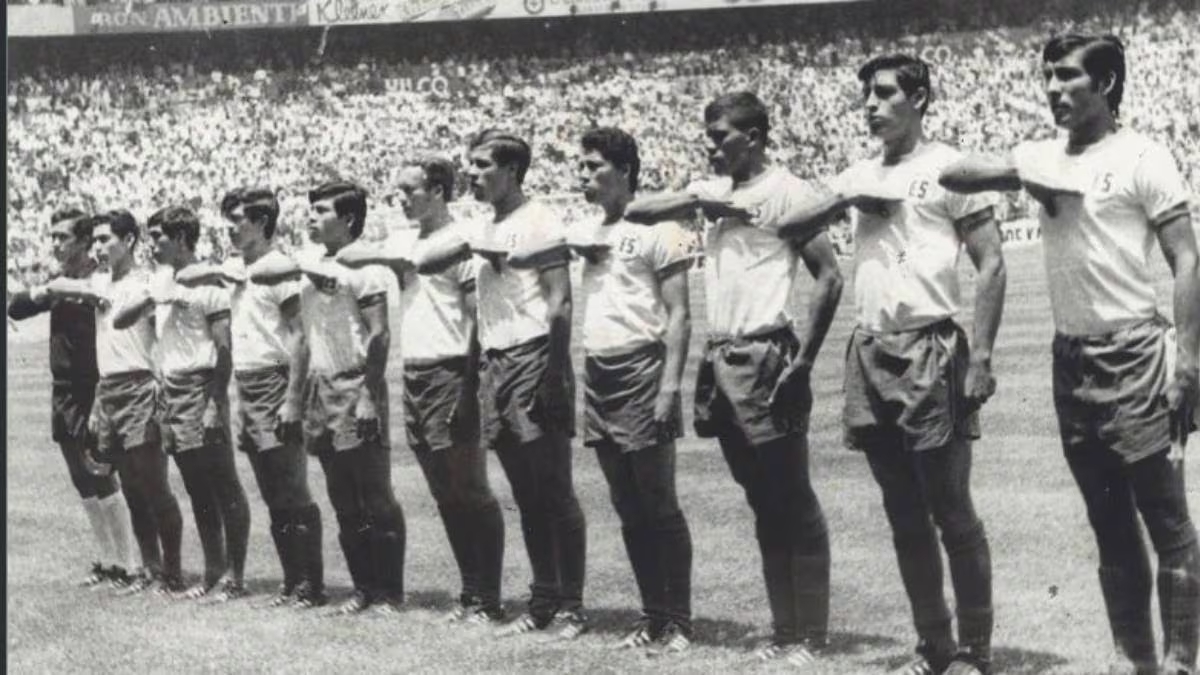 Equipe du Salvador pendant la Coupe du Monde 1970 au Mexique