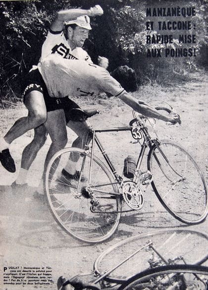 Bagarre entre Manzaneque et Taccone